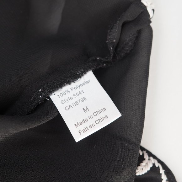 Vintage Tristan & Iseut Black Sheer Blouse - Picture 15 of 16